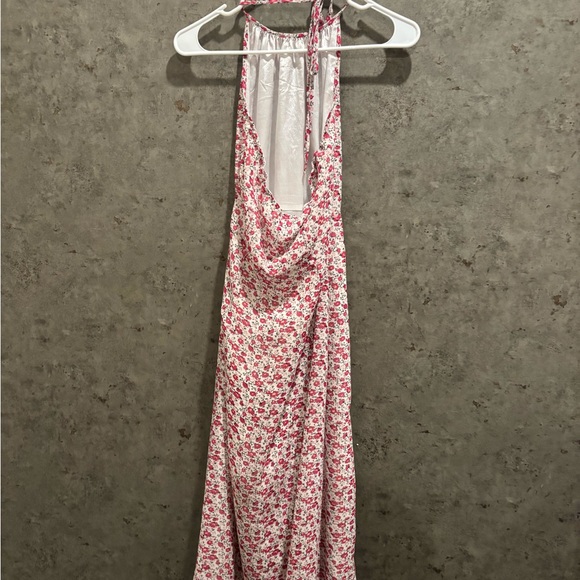 Floral Halter Neck Maxi Dress - Picture 2 of 2